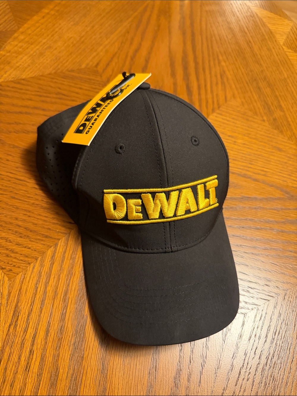DEWALT Black Baseball Cap with Yellow Logo